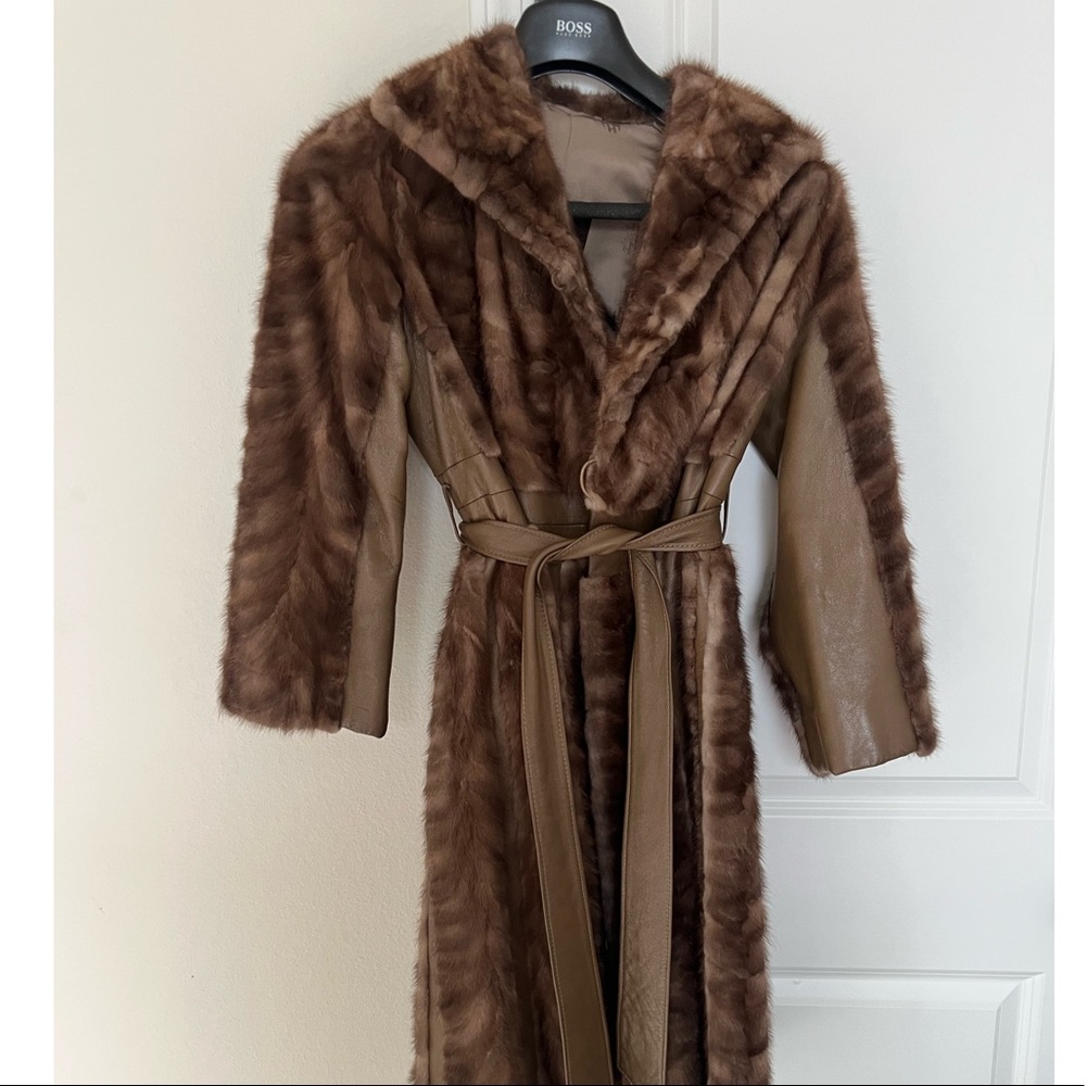 Beautiful mink fur coat